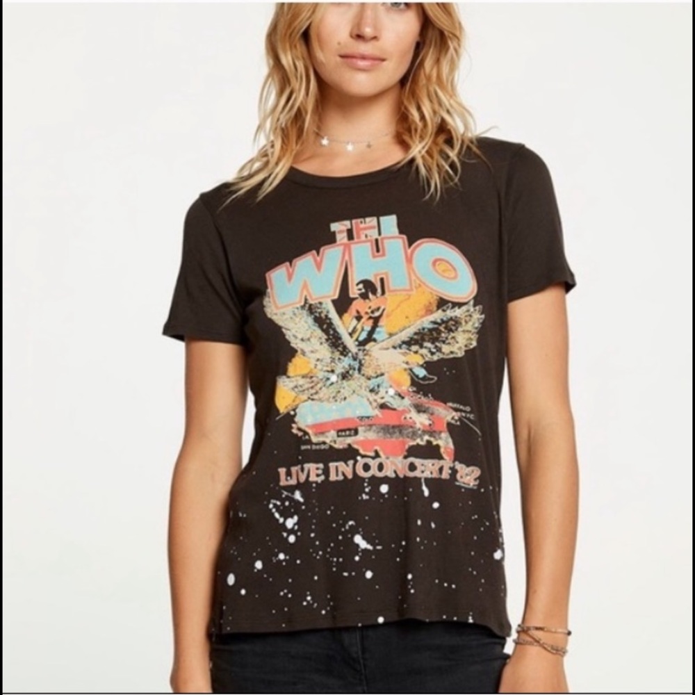 NWT Chaser The Who Graphic Band Tee Size Small